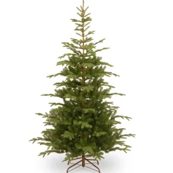 Outlet National Tree Company Feel Real' Artificial Christmas Tree, Norwegian Spruce, Green, Includes Stand, 7.5 Feet