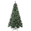 First Frosted Traditions Christmas Tree With Hinged Branches, Pinecones And Red Berries, 7.5 Ft^National Tree Company Sale