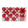 Clearance National Tree Company First Traditions - 10" Red Xmas Ball Set, Shatterproof