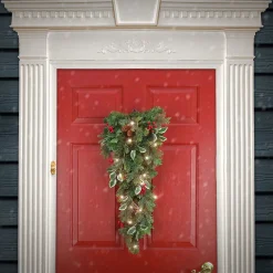 Best National Tree Company First Traditions 30" Christmas Joy Pre-Lit Swag