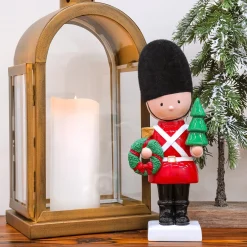 Discount National Tree Company First Traditions 11" Christmas Soldier With Wreath And Tree