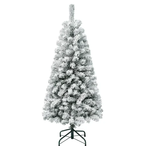 Flash Sale National Tree Company First Traditions 4.5 Ft. Acacia Flocked Tree