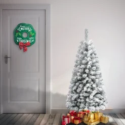 Flash Sale National Tree Company First Traditions 4.5 Ft. Acacia Flocked Tree