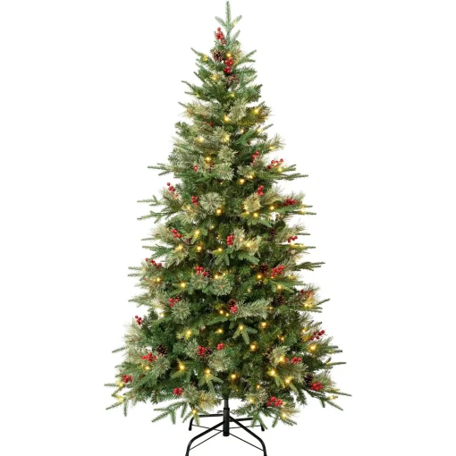 Cheap National Tree Company First Traditions 6 Ft. Virginia Pine Tree With Led Lights