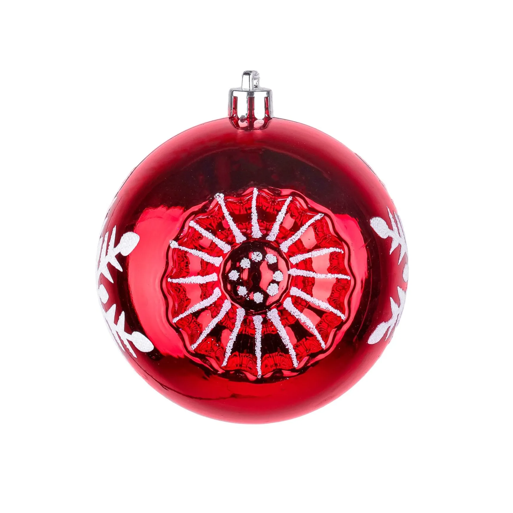 Sale National Tree Company First Traditions 6 Piece Shatterproof Snowflake Red Ornaments