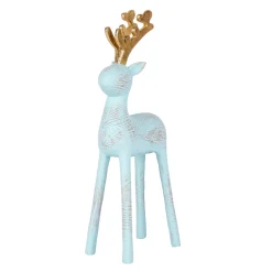 Cheap National Tree Company First Traditions 9" Woodgrain Reindeer Decor, Blue