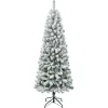 First Traditions Acacia Flocked Tree Medium Christmas Tree, 6 Ft^National Tree Company Best