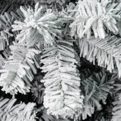 Flash Sale National Tree Company First Traditions Acacia Flocked Tree Slim Christmas Tree, 9 Ft