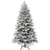Discount National Tree Company First Traditions Acacius Snowy Christmas Tree With Hinged Branches, 7.5 Ft