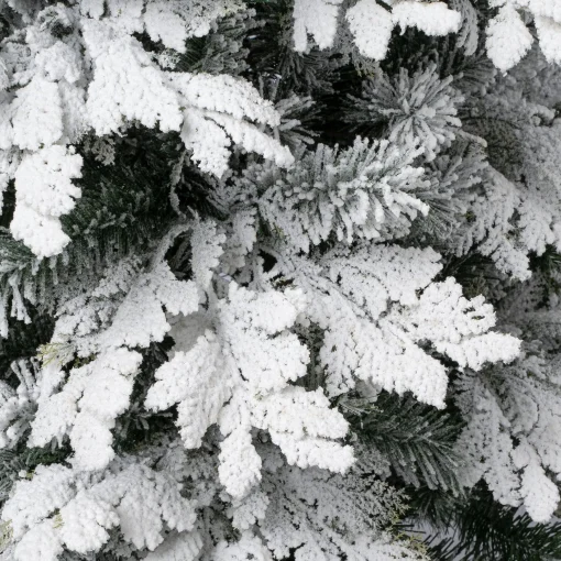 Fashion National Tree Company First Traditions Acacius Snowy Christmas Tree With Hinged Branches, 7.5 Ft