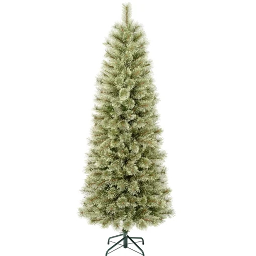 First Traditions Arcadia Pine Cashmere Slim Christmas Tree With Hinged Branches, 6 Ft^National Tree Company Hot
