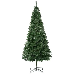 First Traditions Artificial Linden Spruce Wrapped Christmas Tree, Fire Resistant And Hypoallergenic, 9 Ft^National Tree Company Best