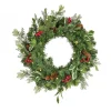 Discount National Tree Company First Traditions Collection 24" Christmas Joy Pre Lit Wreath