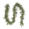 Outlet National Tree Company First Traditions Collection, 9 Ft Pre-Lit Artificial North Conway Garland With Glittery Cones And Eucalyptus, 100 Warm White Led Lights- Battery Operated With Timer