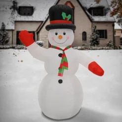 Best National Tree Company First Traditions Collection 8' Inflatable Prelit Snowman