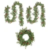 Online National Tree Company First Traditions Collection Pre-Lit Holly Berry Wreath And Garland 3Pc Set