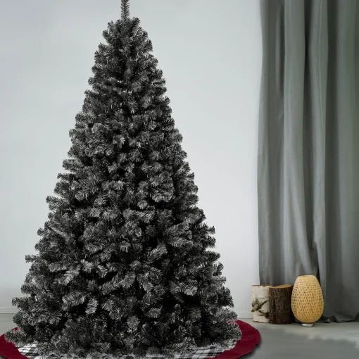 Hot National Tree Company First Traditions Color Pop Christmas Tree, Black 7.5 Ft