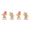 Hot National Tree Company First Traditions Four Piece Gingerbread Cookie Card Holders