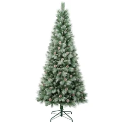 Best Sale National Tree Company First Traditions Perry Hard Needle Christmas Tree, 7.5 Ft