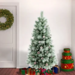 Fashion National Tree Company First Traditions Perry Hard Needle Christmas Tree, 6 Ft