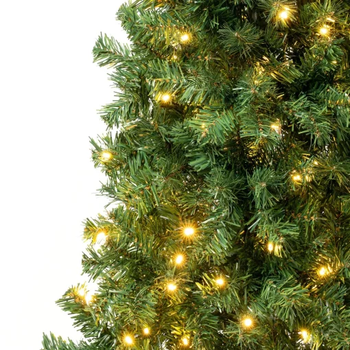 Fashion National Tree Company First Traditions Pre-Lit Artificial Linden Spruce Christmas Tree, Warm White Led Lights, Plug In, 7.5 Ft