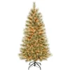 First Traditions Pre-Lit Arcadia Pine Cashmere Christmas Tree, Clear Incandescent Lights, Plug In, 4.5 Ft^National Tree Company New
