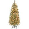 First Traditions Pre-Lit Arcadia Pine Cashmere Slim Christmas Tree, Clear Incandescent Lights, Plug In, 4.5 Ft^National Tree Company Cheap
