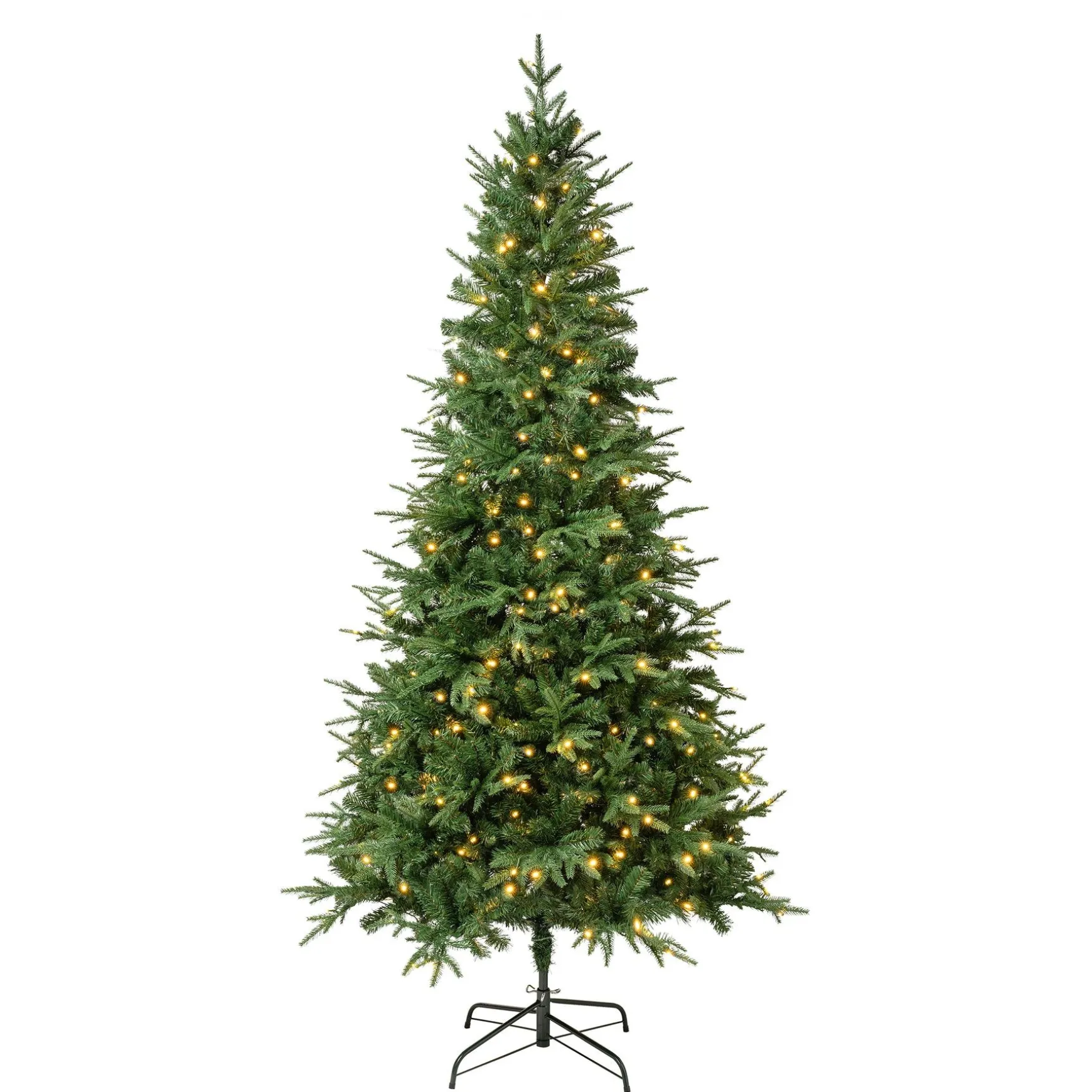 Shop National Tree Company First Traditions Pre-Lit Duxbury Christmas Tree With Hinged Branches, Warm White Led Lights, Plug In, 7.5 Ft