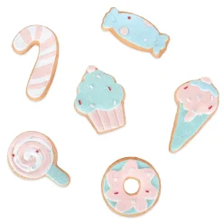 Clearance National Tree Company First Traditions Six Piece Gingerbread Cookie Table Ornaments