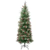 First Traditions Virginia Blue Pine Slim Christmas Tree With Hinged Branches, 6 Ft^National Tree Company Cheap