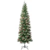 Shop National Tree Company First Traditions Virginia Blue Pine Slim Christmas Tree With Hinged Branches, 7.5Ft