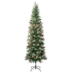 Shop National Tree Company First Traditions Virginia Blue Pine Slim Christmas Tree With Hinged Branches, 7.5Ft