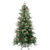 Cheap National Tree Company First Traditions Virginia Blue Pine Christmas Tree With Hinged Branches, 6 Ft