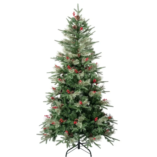 Cheap National Tree Company First Traditions Virginia Blue Pine Christmas Tree With Hinged Branches, 6 Ft