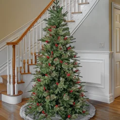 Store National Tree Company First Traditions Virginia Blue Pine Christmas Tree With Hinged Branches, 7.5 Ft