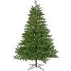 Cheap National Tree Company 7.5Ft Pre-Lit Artificial Christmas Noble Fir Hinged Tree, 2740 Dual Color Changing Rice Lights- Ul