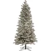 Cheap National Tree Company 10Ft Pre-Lit Artificial Feel Real® Christmas Snowy Slim Hinged Tree With Powerconnect , 5600 Warm White Led Cosmic Light®- Ul