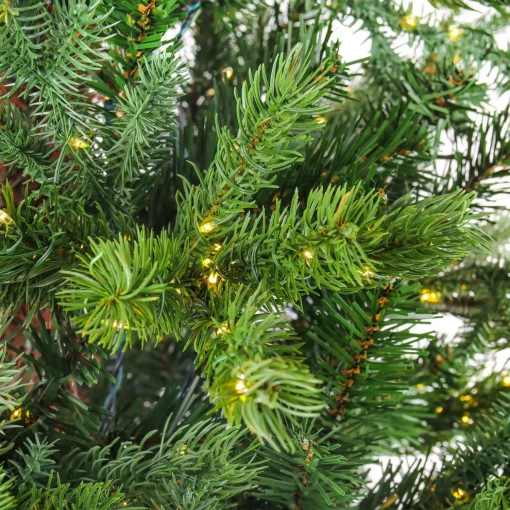 Discount National Tree Company 9Ft Pre-Lit Artificial Feel Real Lark Pine Medium Hinged Tree, 4120 Warm White Led Rice Lights- Ul