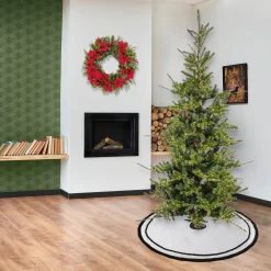 Flash Sale National Tree Company 7.5Ft Pre-Lit Artificial Feel Real® Lark Pine Medium Hinged Tree, 2770 Warm White Led Rice Lights- Ul
