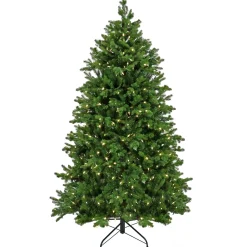 Best Sale National Tree Company 9Ft Pre-Lit Artificial Feel Real ® Rockport Hinged Tree With Powerconnect , 1200 Dual Color® Led Lights- Ul