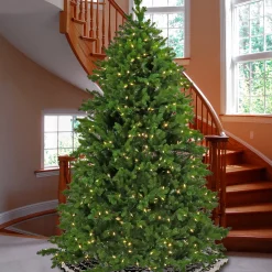 Best Sale National Tree Company 9Ft Pre-Lit Artificial Feel Real ® Rockport Hinged Tree With Powerconnect , 1200 Dual Color® Led Lights- Ul