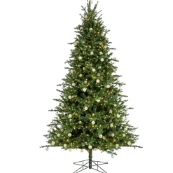 Flash Sale National Tree Company 9Ft Pre-Lit Artificial Feel Real Christmas Aspen Pine Hinged Tree, 4660 Warm White Led Cosmic Lights -Ul