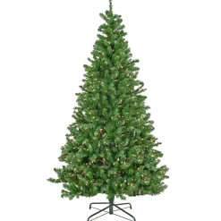 Sale National Tree Company 7.5Ft Pre-Lit Artificial Phillip Spruce Hinged Tree, 700 Clear Lights- Ul