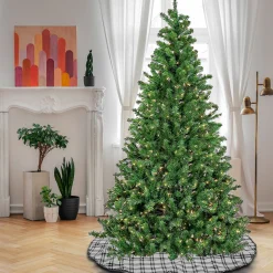 Sale National Tree Company 7.5Ft Pre-Lit Artificial Phillip Spruce Hinged Tree, 700 Clear Lights- Ul
