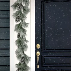 New National Tree Company 7Ft Snowy Pine Plastic Garland