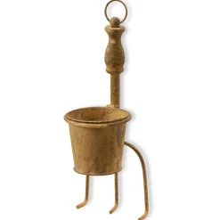 Discount National Tree Company Garden Tool Flowerpot, Metal, Spring Collection, 15 Inches