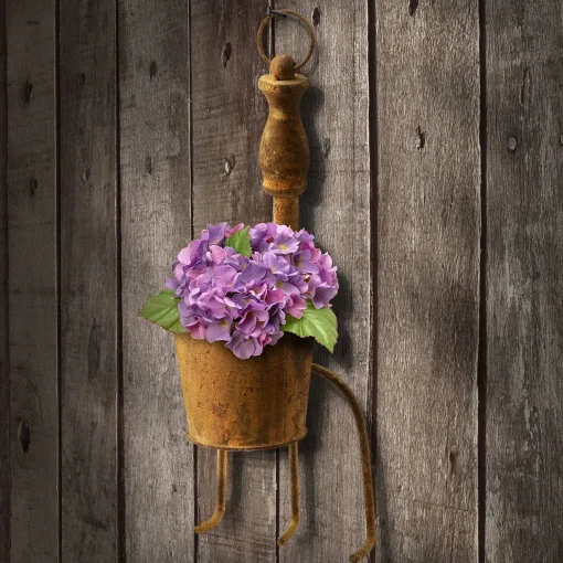 Discount National Tree Company Garden Tool Flowerpot, Metal, Spring Collection, 15 Inches