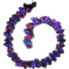 Shop National Tree Company Halloween 9 Ft. Black Fiber Optic Garland With Purple And Orange Lights