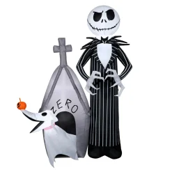 New National Tree Company Halloween 5 Ft. Jack Skellington And Zero