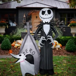 New National Tree Company Halloween 5 Ft. Jack Skellington And Zero